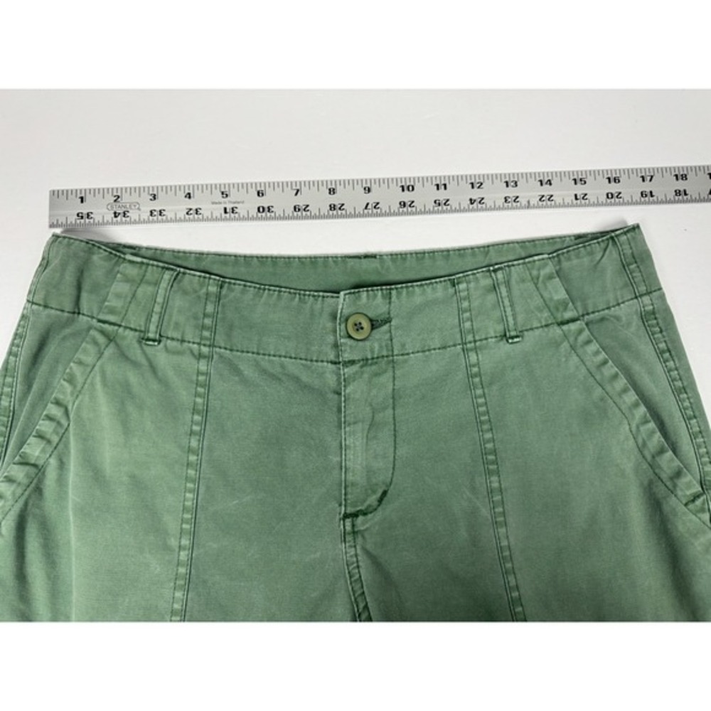 Sundance Cargo Pants Womens 8 Green Cotton Stretch Utility‎ Drawstring Hem - Picture 11 of 16